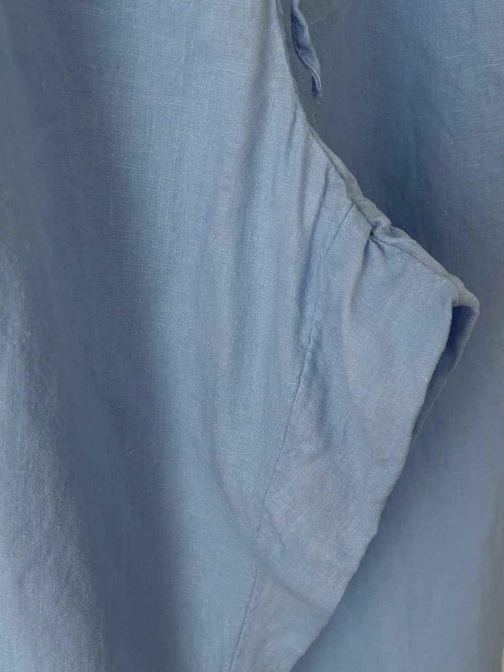 Charter Club 100% Linen Blue Wide Leg Pants - Picture 16 of 16